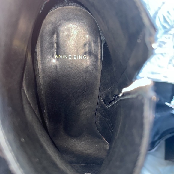 Anine Bing patent leather Natalie boots - Picture 8 of 8